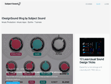 Tablet Screenshot of idesignsound.com